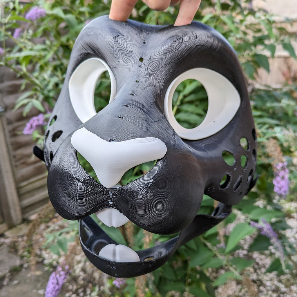 Rabbit - 3D Printed Fursuit Bunny Head Blank Complete Headbase  Kit