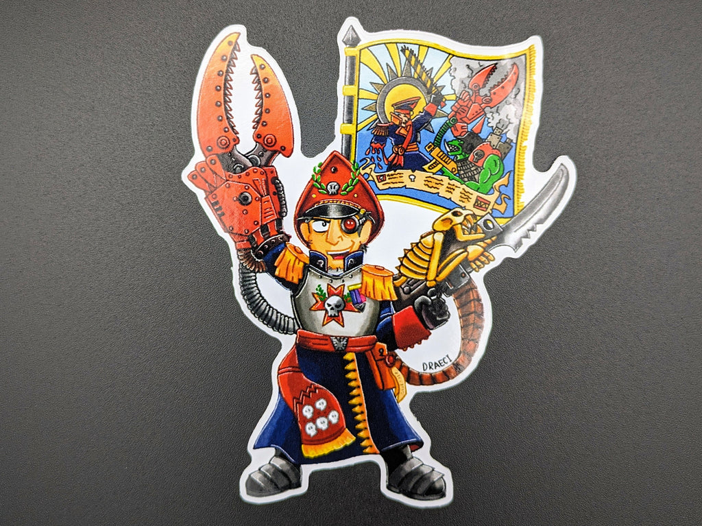 Commissar Sebastian Yarrick - Gloss Vinyl Sticker